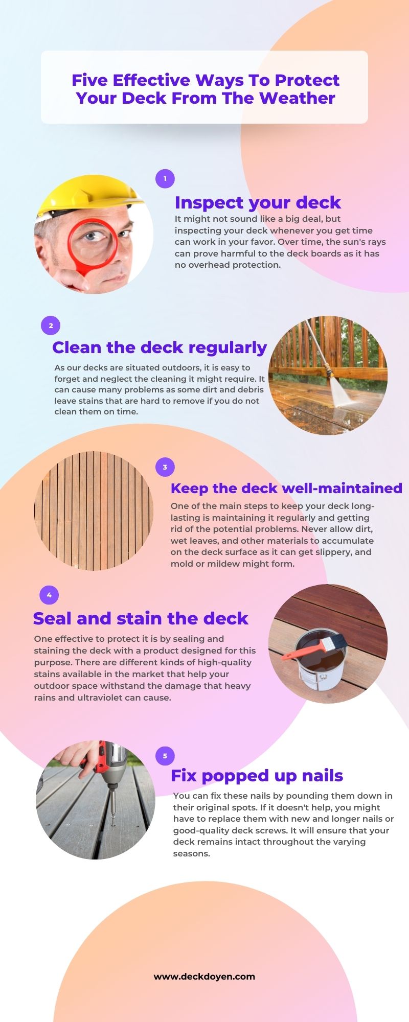 Five Effective Ways To Protect Your Deck From The Weather