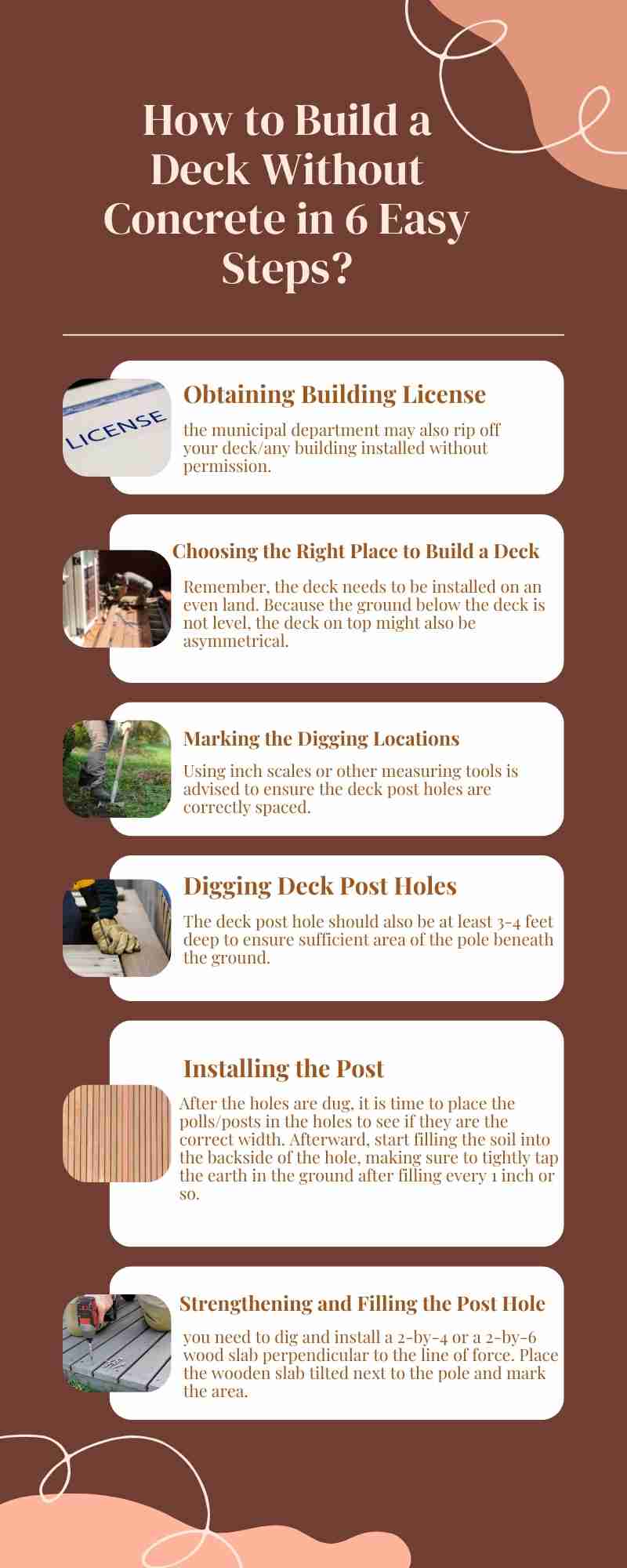 How to Build a Deck Without Concrete in 6 Easy Steps