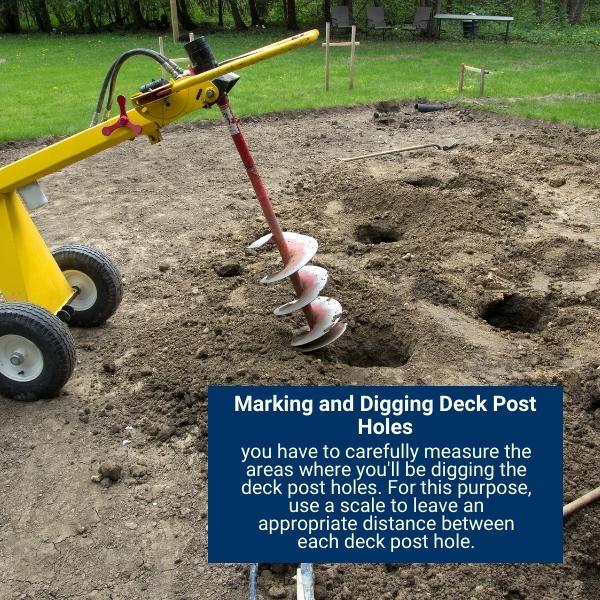 Marking and Digging Deck Post Holes