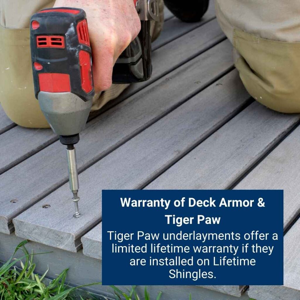 Warranty of Deck Armor & Tiger Paw