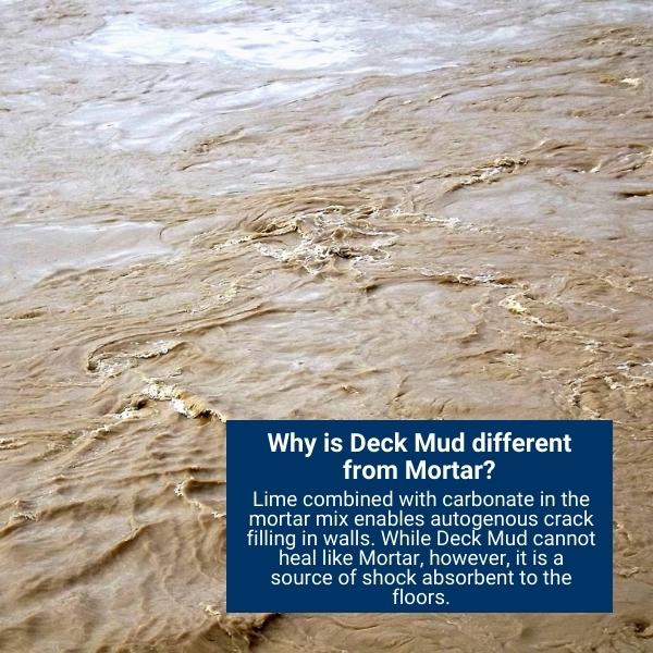 Why is Deck Mud different from Mortar?