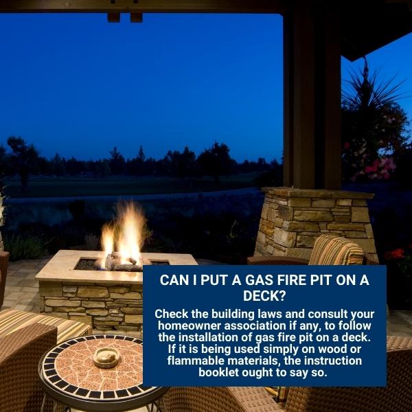 Can I Put A Gas Fire Pit On A Deck