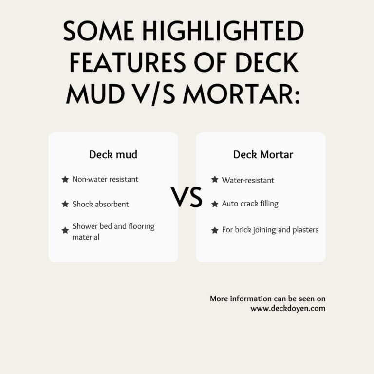 Deck Mud Vs. Mortar, Which is Best And Where To Use?