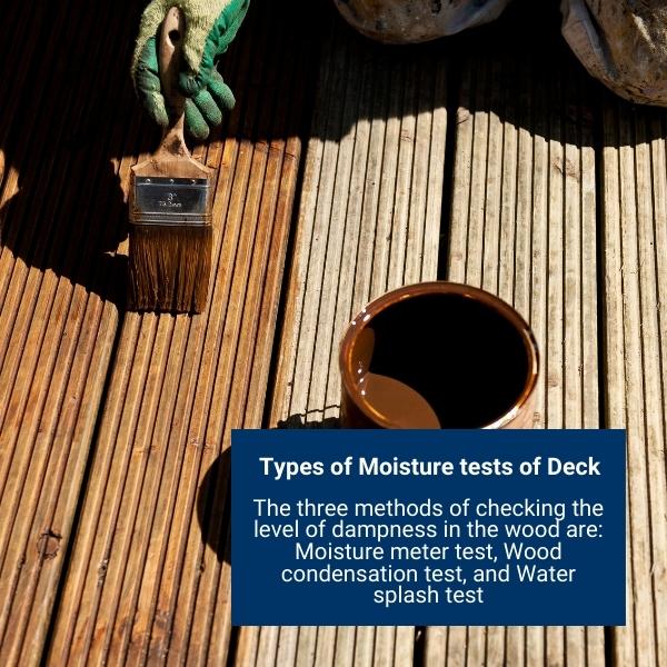 Types of Moisture tests of Deck