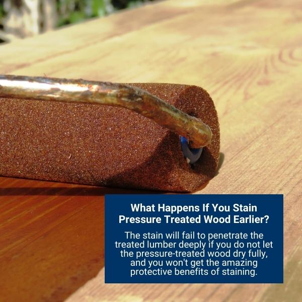 What Happens If You Stain Pressure Treated Wood Earlier