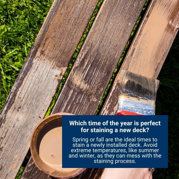 Which Time Of The Year Is The Best For Deck Staining?