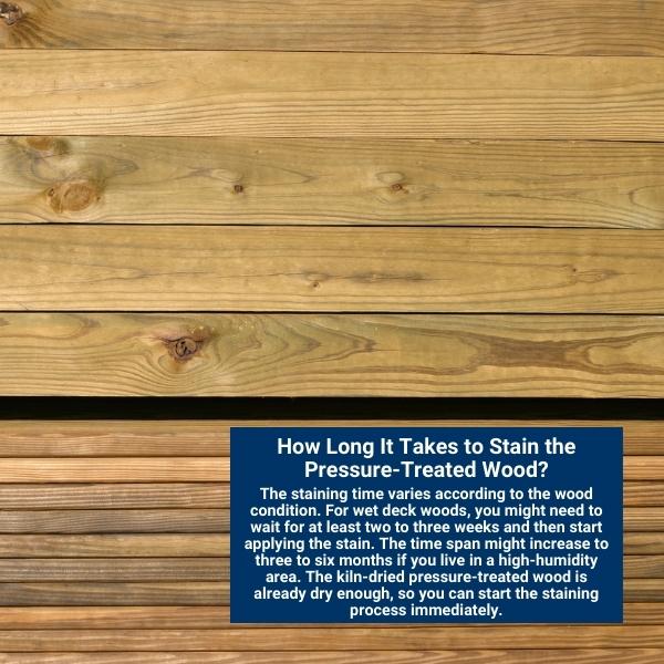 How Long It Takes to Stain the Pressure-Treated Wood