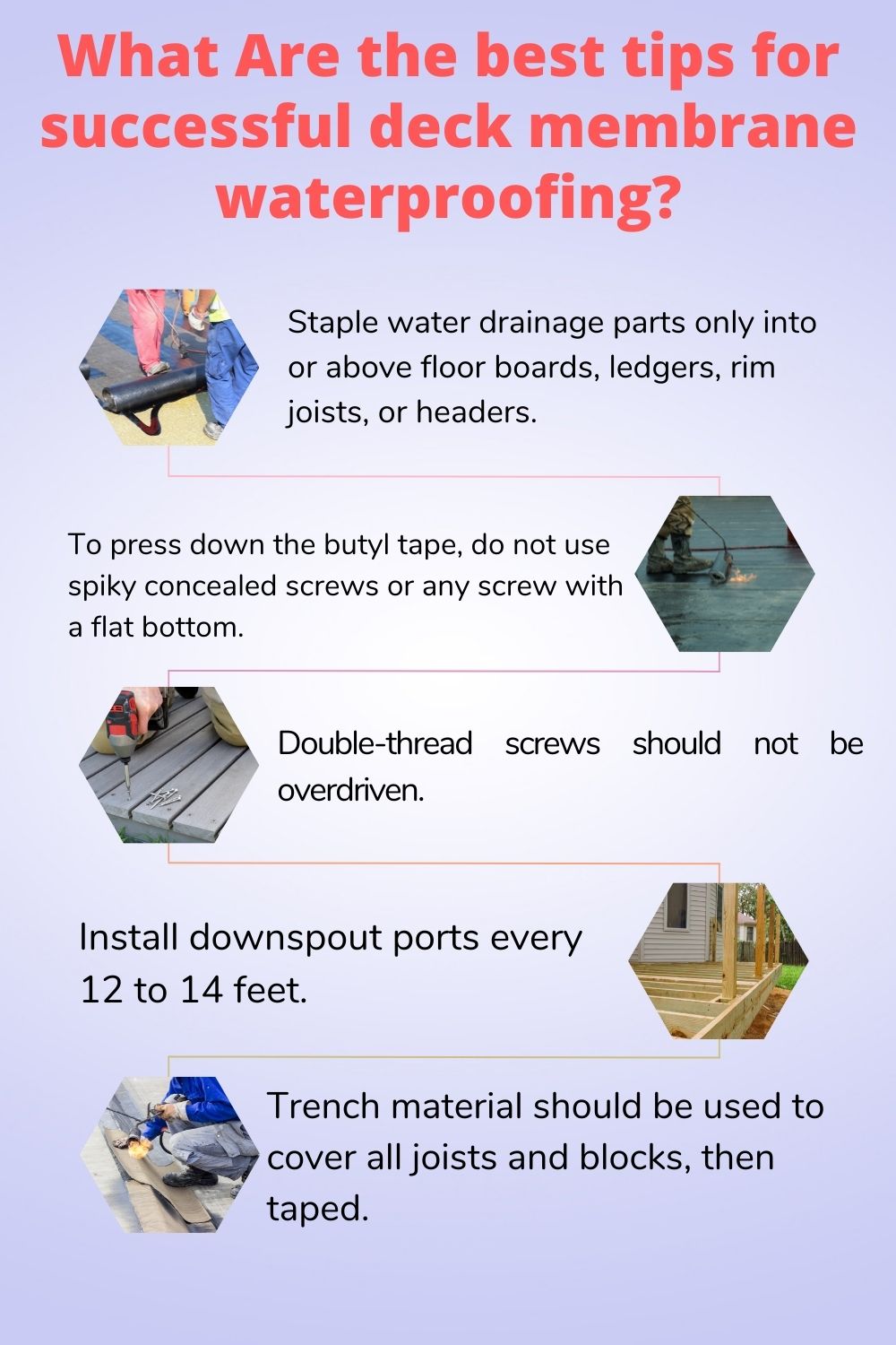 What Are the best tips for successful deck membrane waterproofing?
